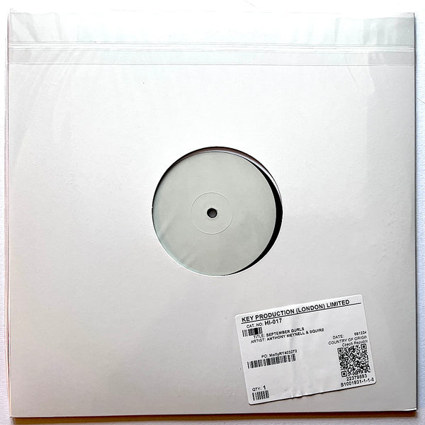 Anthony Meynell &  Squire -  September Gurls MONO- Vinyl LP TEST PRESSING