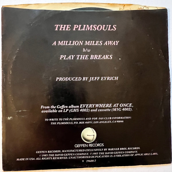 Vinyl Vault -The Plimsouls - A Million Miles Away