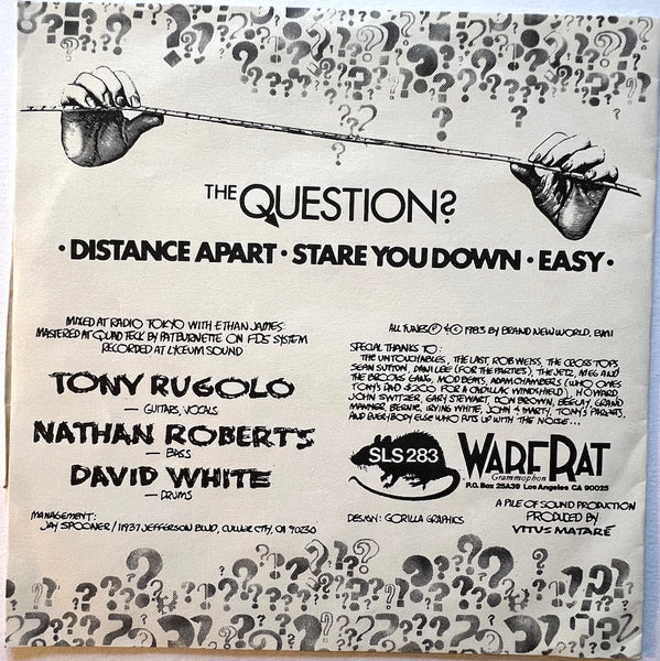 Vinyl Vault - The Question - Distance Apart